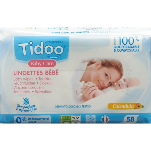 Tidoo Ringelblumentücher Unparfümiert 58 Stück buy online