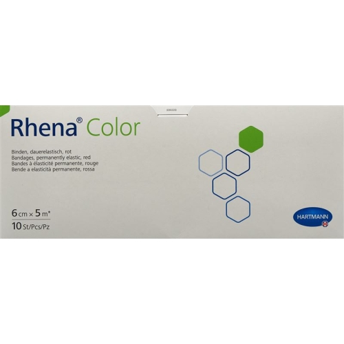 Rhena Color Elastische Binde 6cmx5m Rot Offen 10 Stück buy online