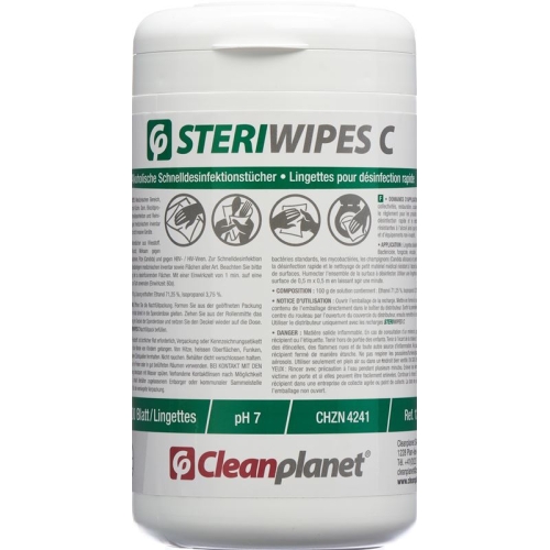 Cleanplanet Steriwipes C Desinfektionstuech 200 Stück buy online