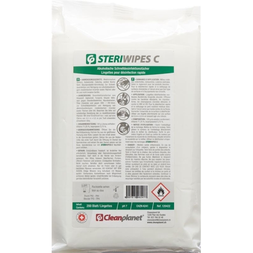 Cleanplanet Steriwipes C Tuecher Nachfüll 200 Stück buy online