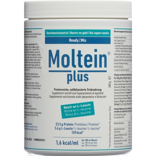 Moltein Plus Ready2mix Geschmacksneutral Dose 380g buy online