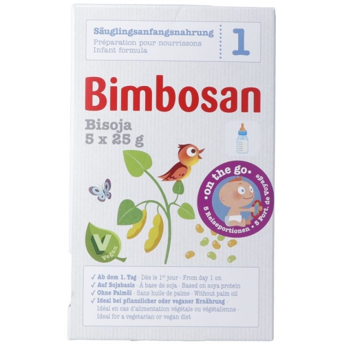 Bimbosan Bisoja Säuglingsnahr Reiseport 5x 25g buy online