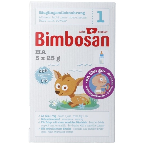 Bimbosan Ha 1 Säuglingsmilch Reiseportion 5x 25 buy online