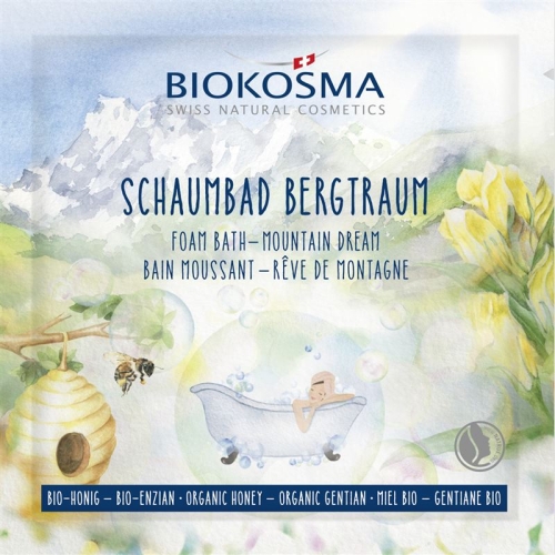 Biokosma Schaumbad Bergtraum gelber Enzian Honig Bio 25ml buy online