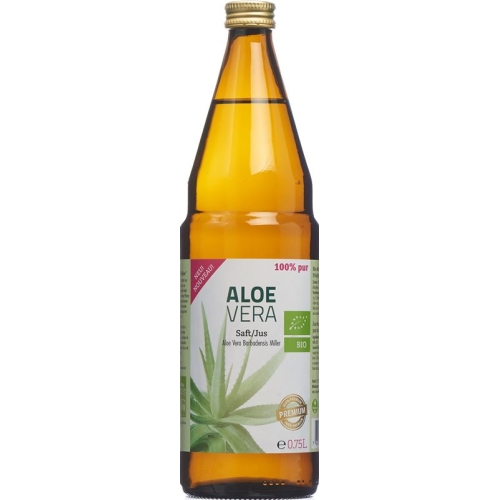 Aloe Vera Juice Organic 100% Pure Premium lt Glasfl 0.75 buy online