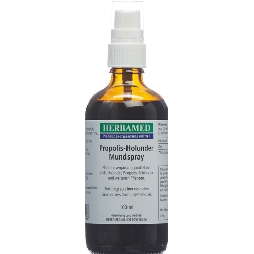 Herbamed Porpolis-Holunder Mundspray 100ml buy online