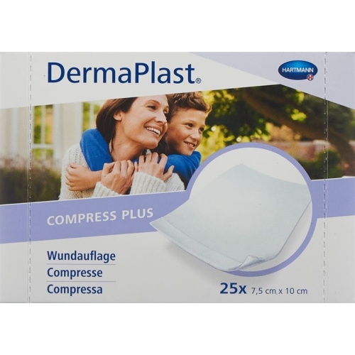 Dermaplast Compress Plus 7.5x10cm 25 Pieces buy online