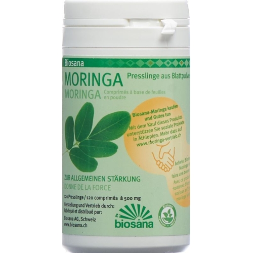 Biosana Moringa Blattpulver Spez Tabletten 120 Stück buy online