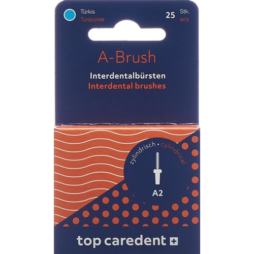 Top Caredent A-brush 2 Idbh-t Türkis 25 Stück buy online