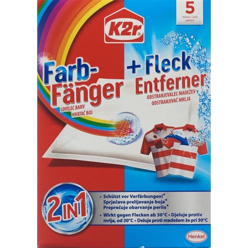 K2r Farbfaenger+fleckenentferner 2in1 Tuecher 5 Stück buy online