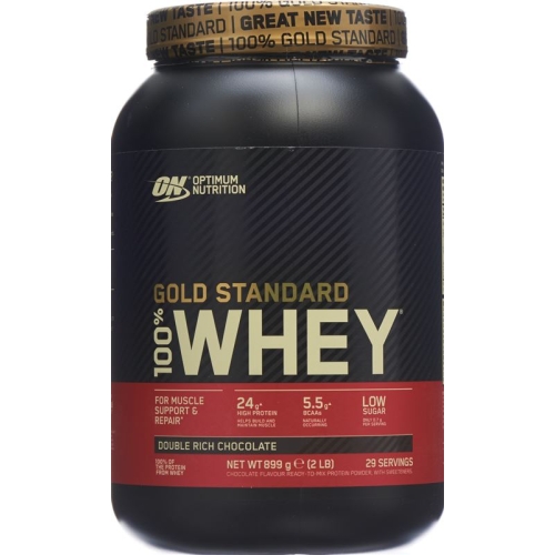 Optimum 100% Whey Gold Std Choco Dbl Ri 2lb 900g buy online