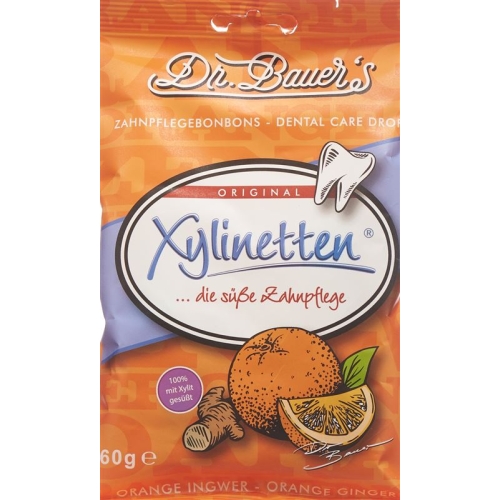 Dr Bauer's Xylinetten Zahnpflege Orange Ingwer 60g buy online