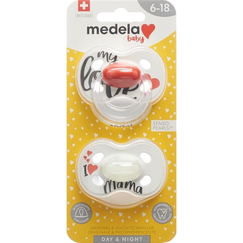 Medela Baby Dummy Day & Night 6-18 2 pieces buy online