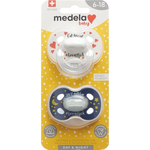 Medela Baby Dummy Day & Night 6-18 Unisex 2 pieces buy online