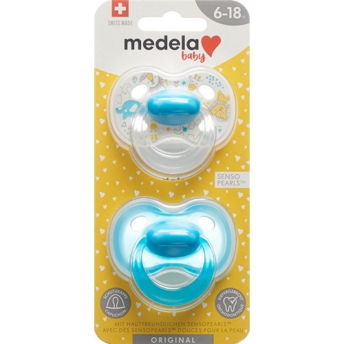 Medela Baby Dummy Original 6-18 Boy 2 pieces buy online