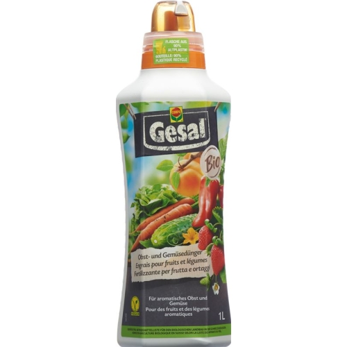 Gesal Obst- und Gemüsedünger Bio Flasche 1L buy online