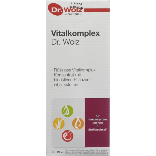 Dr. Wolz Vitalkomplex Glasflasche 500ml buy online