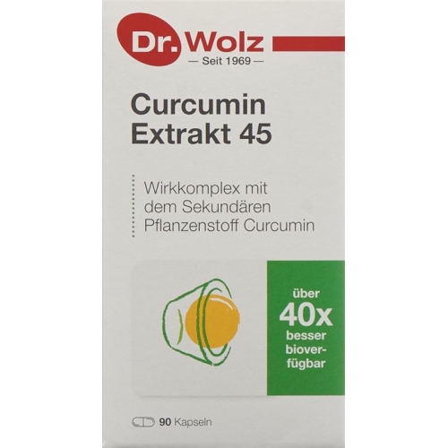 Dr. Wolz Curcumin Extrakt 45 Kapseln 90 Stück buy online