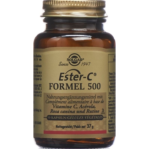 Solgar Ester-c Formel 500 Kapseln Flasche 50 Stück buy online