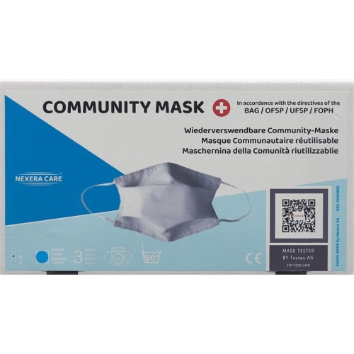 Nexeracare Community Mask Testex M Blau 3 Stück buy online