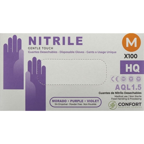 Swiss Green Handschuhe Nitril M Puderfrei Viol 100 Stück buy online