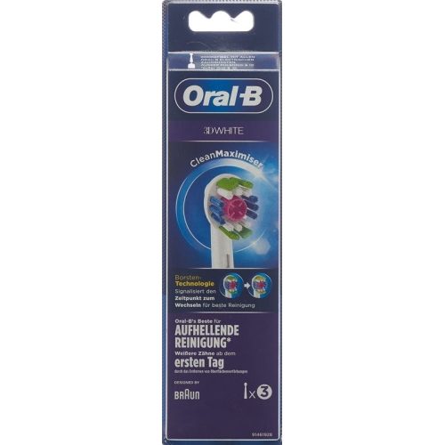 Oral-b Aufsteckbürsten 3D White Cleanmax 3 Stück buy online