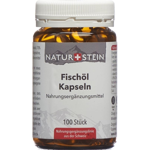 Naturstein Fischoel Kapseln Glasflasche 100 Stück buy online