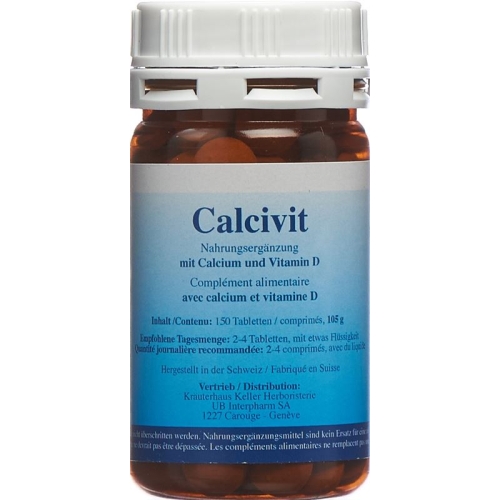 Calcivit Calcium und Vitamin D Tabletten Dose 150 Stück buy online