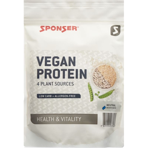 Sponser Vegan Protein Neutral Beutel 480g buy online