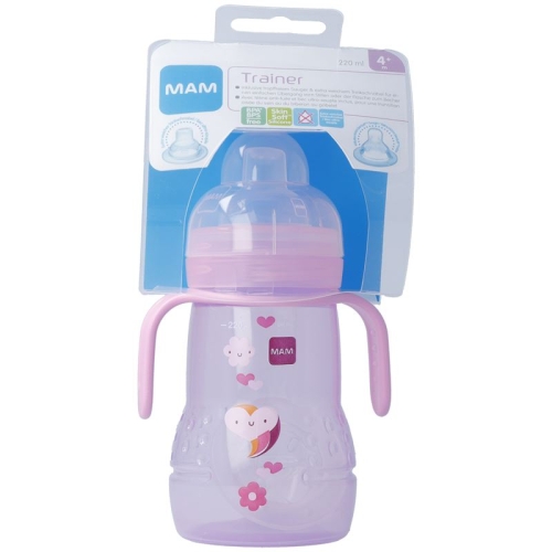 Mam Trainer Flasche mit Griff 220ml 4+m Girl buy online