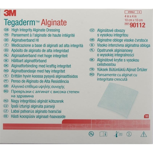 3M Tegaderm Alginat Kompresse 10x10cm (neu) 10 Stück buy online