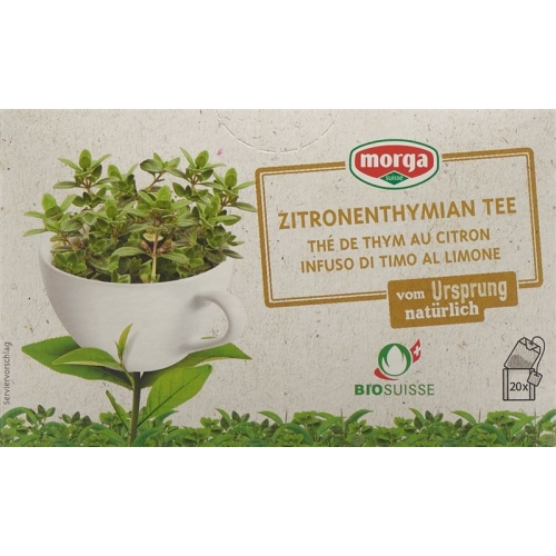 Morga Zitronenthymian Tee M/h Bio Knospe 20 Stück buy online