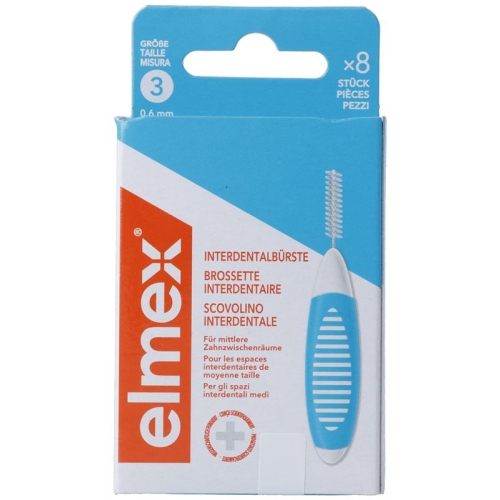 Elmex Interdental Brushes 0.6mm Blue 6 pieces buy online