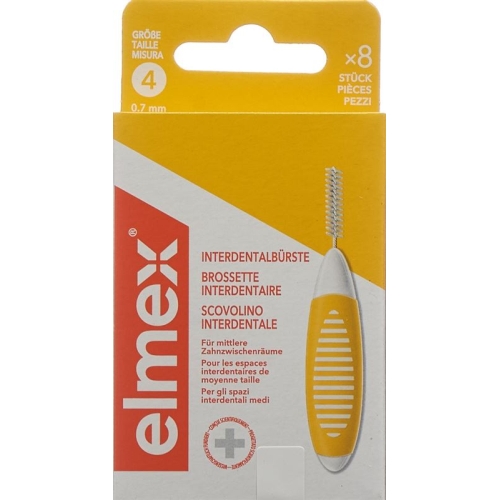 Elmex Interdental Brushes 0.7mm Yellow 6 pieces buy online