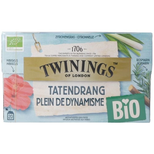 Twinings Tatendrang Bio 20 Beutel 1.7g buy online