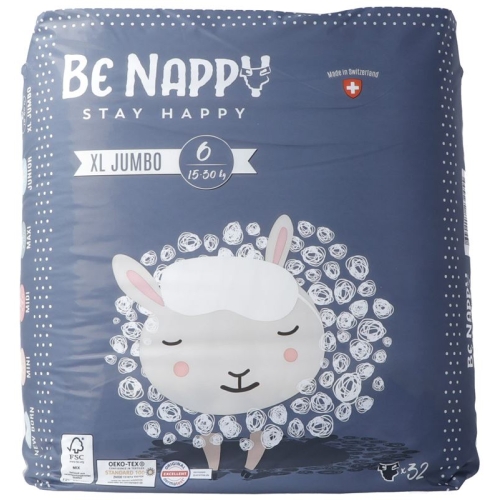 Be Nappy Windeln Grösse 6 15-30kg XL Jumbo 32 Stück buy online