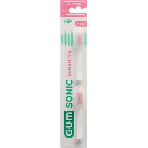 Gum Sonic Sensitive Ersatzköpfe Weiss 2 Stück buy online