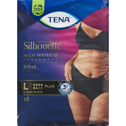 Tena Silhouette Plus L Schwarz 8 Stück buy online