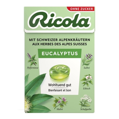 Ricola Eucalyptus Bonbons Oz M Stevia Box 50g buy online