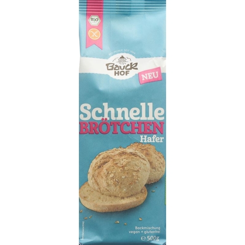 Bauckhof Schnelle Broetchen Hafer Glutenfrei 500g buy online