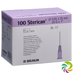 Sterican Nadel 24g 0.55x25mm Lila Luer 100 Stück