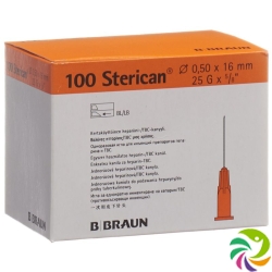 Sterican Nadel 25g 0.50x16mm Orange Luer 100 Stück