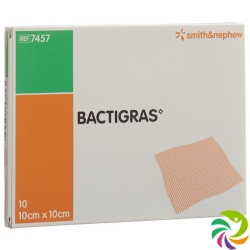 Bactigras Gazeverband 10cmx10cm 10 Beutel