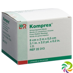 Komprex foam bandage 0.5cm 8cmx2m white