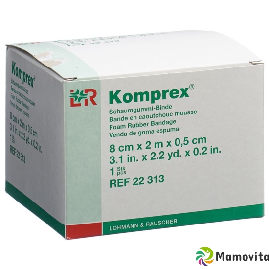 Komprex foam bandage 0.5cm 8cmx2m white buy online