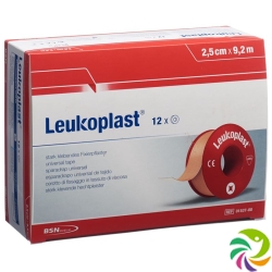 Leukoplast Sticking plaster 9.2mx2.5cm skin coloured 12 pieces