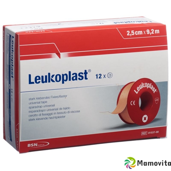 Leukoplast Sticking plaster 9.2mx2.5cm skin coloured 12 pieces buy online