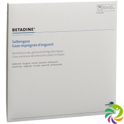 Betadine 10x10cm 10 Salbengazen