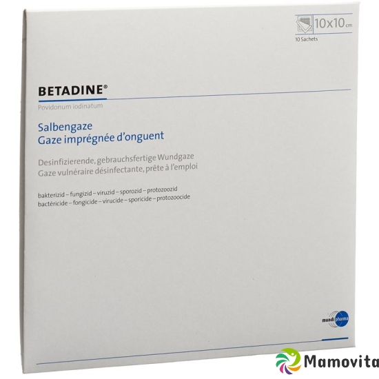 Betadine 10x10cm 10 Salbengazen buy online