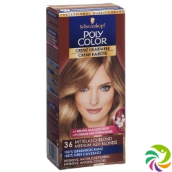 Polycolor Creme Haarfarbe 36 Mittelaschblond 90ml